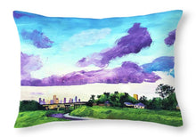 Load image into Gallery viewer, Disrupted Serenity Little White Oak Bayou - Throw Pillow