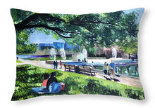 Load image into Gallery viewer, Lunch at Hermann Park - Throw Pillow