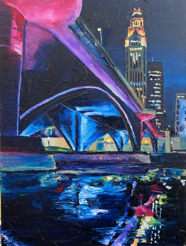 Broad St. Bridge Columbus Ohio - Art Print