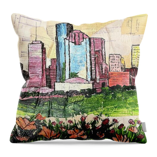 Bloom where you're built - Throw Pillow