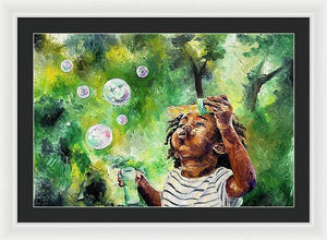 Bubble Symphony  - Framed Print