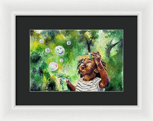 Bubble Symphony  - Framed Print