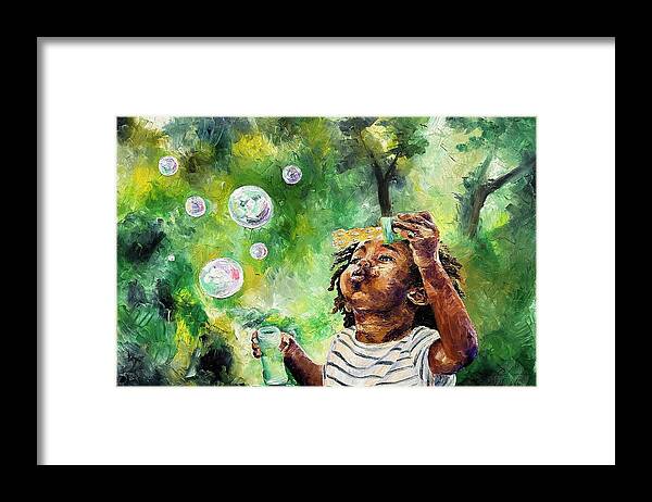 Bubble Symphony  - Framed Print