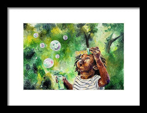 Bubble Symphony  - Framed Print