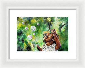 Bubble Symphony  - Framed Print