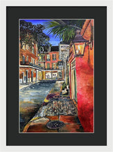 Load image into Gallery viewer, Charming Evening Street Scene - Framed Print