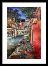 Load image into Gallery viewer, Charming Evening Street Scene - Framed Print