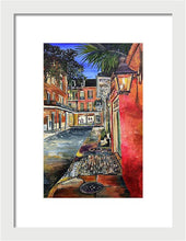 Load image into Gallery viewer, Charming Evening Street Scene - Framed Print