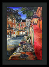 Load image into Gallery viewer, Charming Evening Street Scene - Framed Print