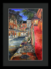 Load image into Gallery viewer, Charming Evening Street Scene - Framed Print