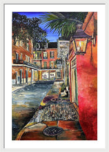 Load image into Gallery viewer, Charming Evening Street Scene - Framed Print