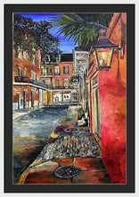 Load image into Gallery viewer, Charming Evening Street Scene - Framed Print