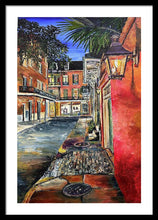 Load image into Gallery viewer, Charming Evening Street Scene - Framed Print