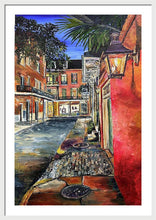 Load image into Gallery viewer, Charming Evening Street Scene - Framed Print