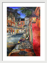 Load image into Gallery viewer, Charming Evening Street Scene - Framed Print