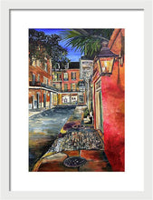 Load image into Gallery viewer, Charming Evening Street Scene - Framed Print