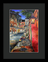 Load image into Gallery viewer, Charming Evening Street Scene - Framed Print