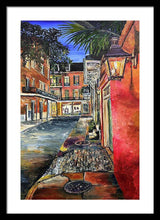 Load image into Gallery viewer, Charming Evening Street Scene - Framed Print