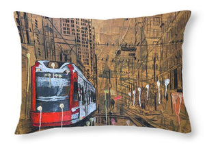 Chronicle of Main St.  - Throw Pillow