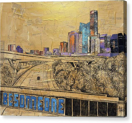 City Lights Bold Dreams - Canvas Print
