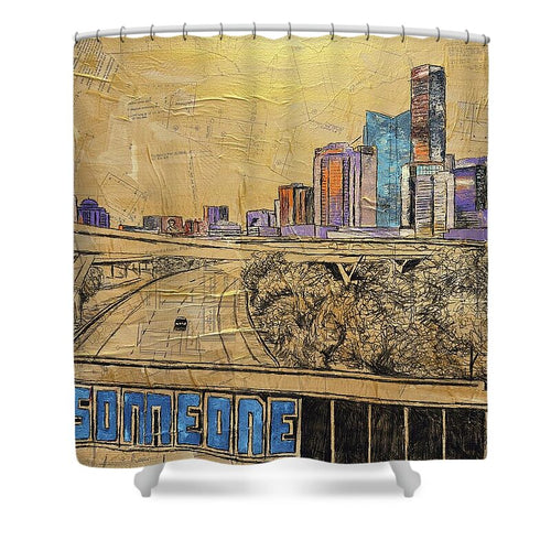 City Lights Bold Dreams - Shower Curtain