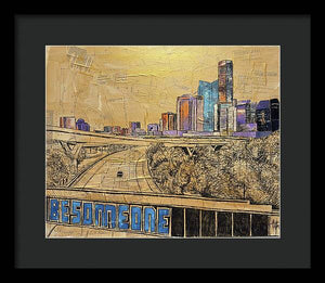 City Lights Bold Dreams - Framed Print