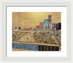 City Lights Bold Dreams - Framed Print