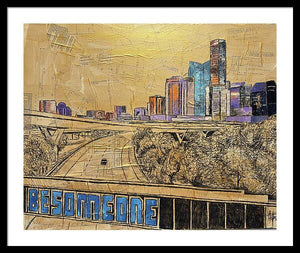City Lights Bold Dreams - Framed Print