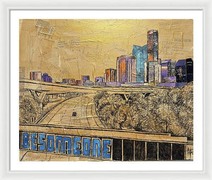 City Lights Bold Dreams - Framed Print