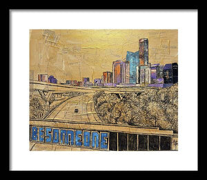 City Lights Bold Dreams - Framed Print
