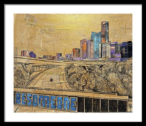 City Lights Bold Dreams - Framed Print