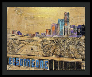 City Lights Bold Dreams - Framed Print