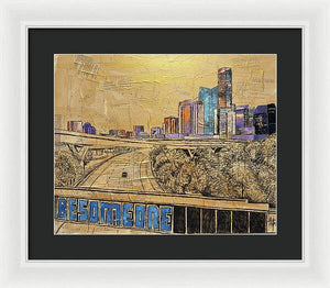 City Lights Bold Dreams - Framed Print