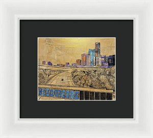 City Lights Bold Dreams - Framed Print