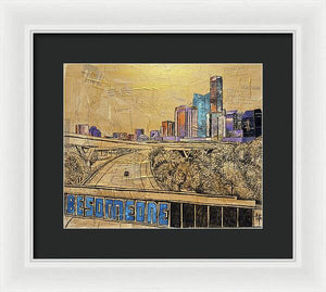 City Lights Bold Dreams - Framed Print