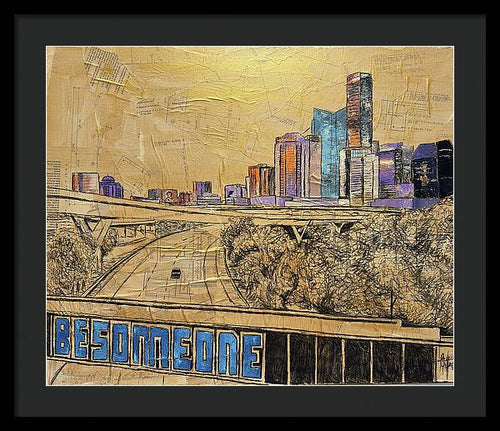City Lights Bold Dreams - Framed Print