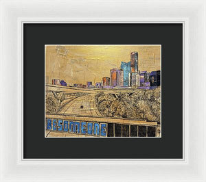 City Lights Bold Dreams - Framed Print