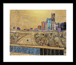 City Lights Bold Dreams - Framed Print