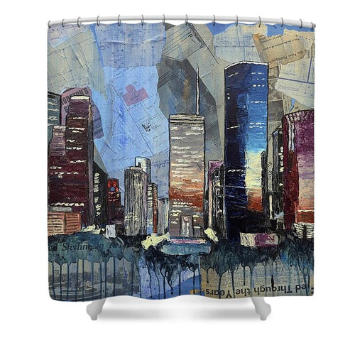 Echoes of Progress - Shower Curtain