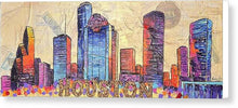 Load image into Gallery viewer, Electric H-Town Pulse - Canvas Print