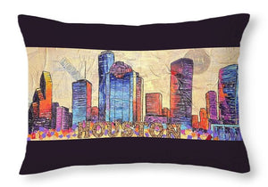 Electric H-Town Pulse - Throw Pillow