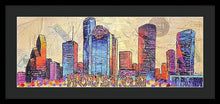 Load image into Gallery viewer, Electric H-Town Pulse - Framed Print