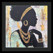 Load image into Gallery viewer, Golden Cartography - Framed Print