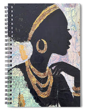 Load image into Gallery viewer, Golden Cartography - Spiral Notebook