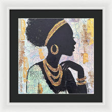 Load image into Gallery viewer, Golden Cartography - Framed Print