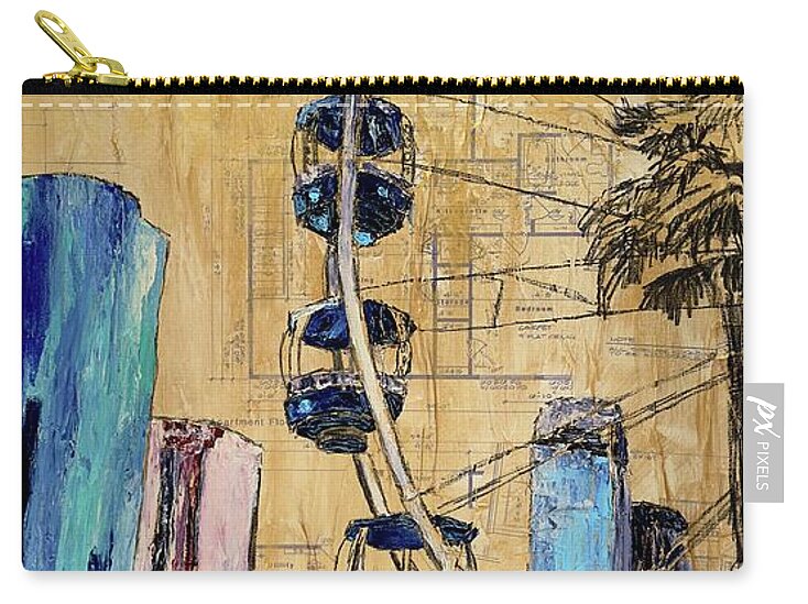 Golden Skyline - Zip Pouch