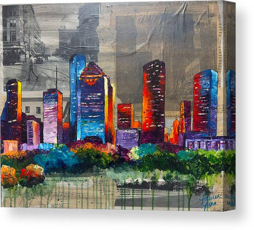 Houston, A Century in Contrast - Canvas Print
