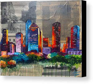 Houston, A Century in Contrast - Canvas Print