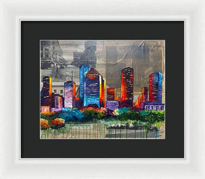 Houston, A Century in Contrast - Framed Print
