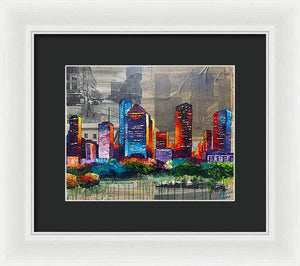 Houston, A Century in Contrast - Framed Print